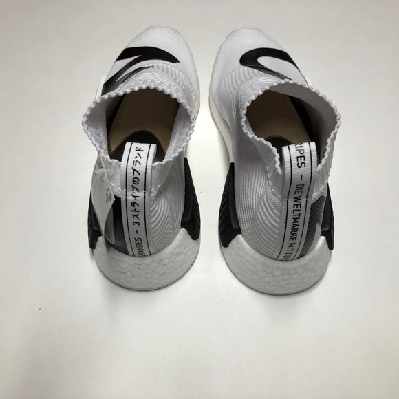 adidas NMD CS1 Primeknit White Black Mens Shoes - Picture 5 of 7